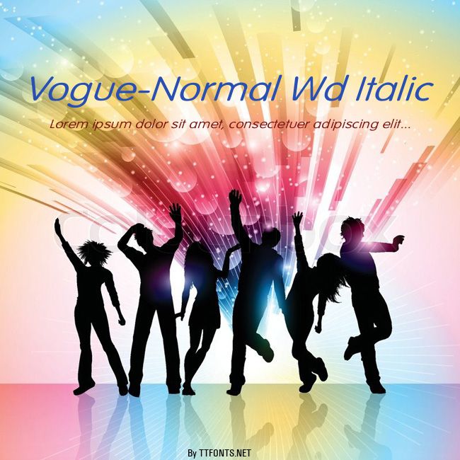 Vogue-Normal Wd Italic example
